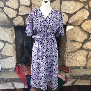 Vintage Summery Airy Flouncy Dress w/ Belt